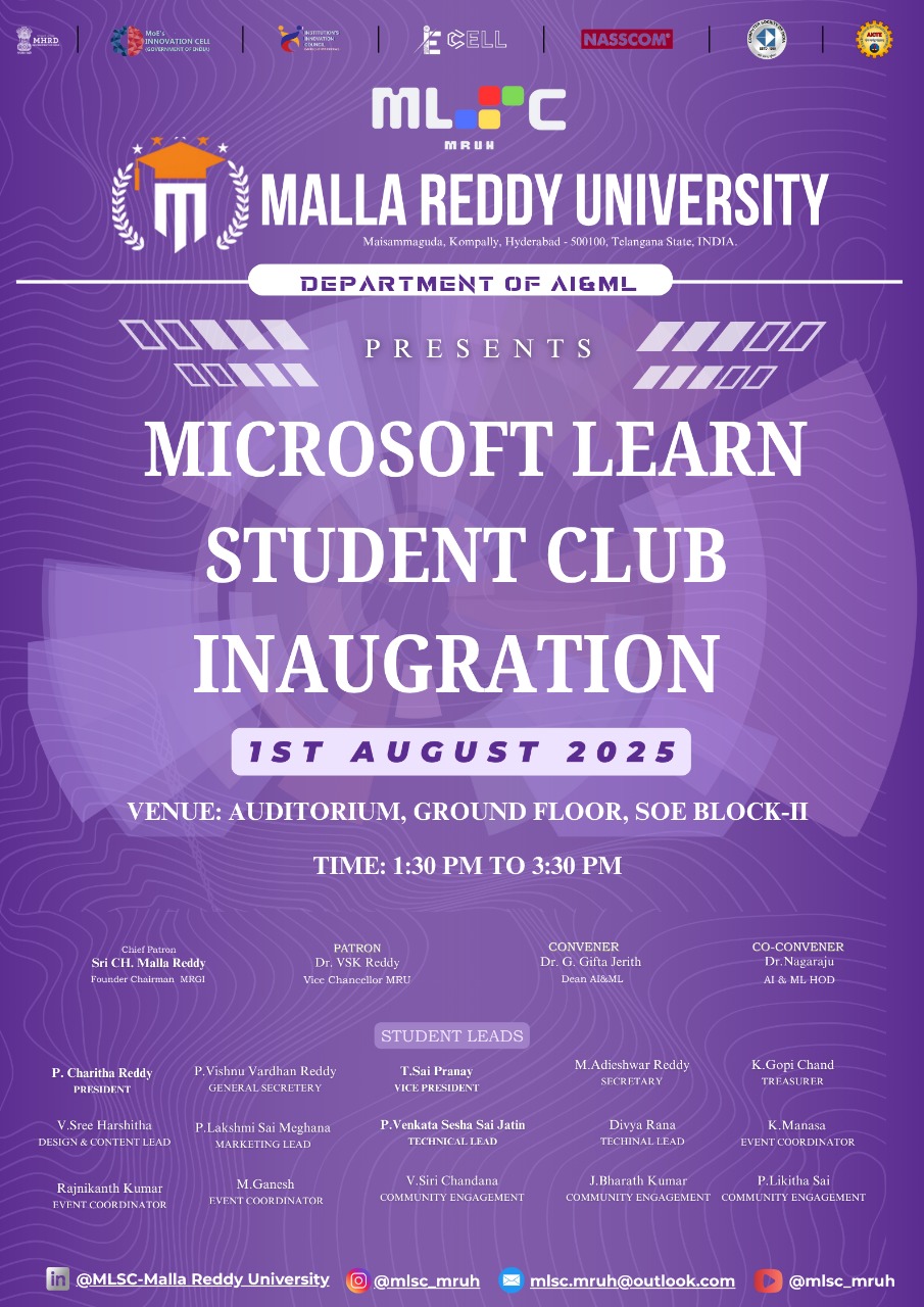 Microsoft Learn Student Club Inaugration 1